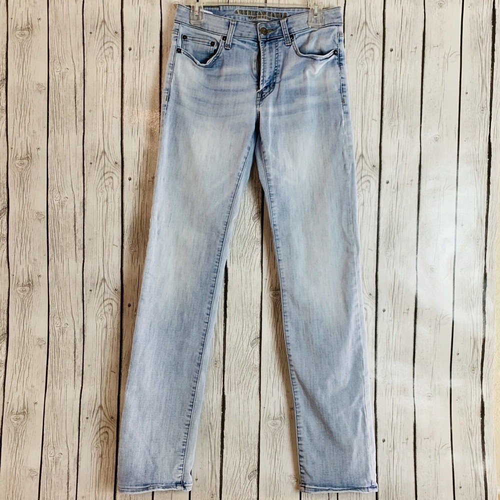 Mens AEO American Eagle Outfitters Extreme Flex 4 Straight Fit Blue Jeans 30 36